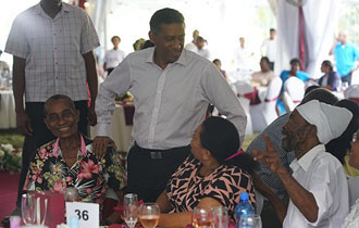 President Faure hosts reception for Senior Citizens to mark International Day for Older Persons
