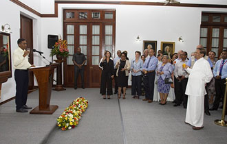 President Faure hosts reception in Honour of President Maithripala Sirisena