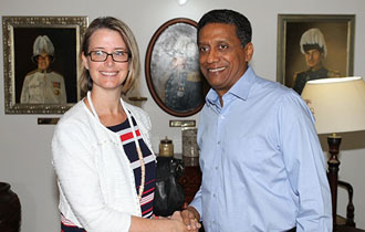 President Faure receives the Australian High Commissioner