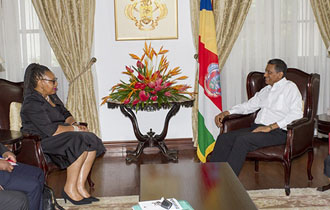 President Faure receives High Commissioner of the Republic of South Africa