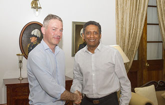President Faure meets CEO of Nekton Mission and Head of Expedition