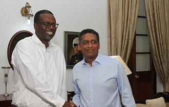 Courtesy call by IMF Advisor and Chief Mission for Seychelles