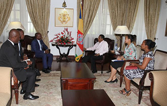 President Faure receives delegation from NGOs AFFEED and Ascension
