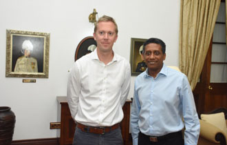 President receives new Chairman of Seychelles Breweries