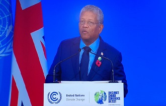 Address by the President of the Republic, Mr Wavel Ramkalawan at the World Leaders Summit during his participation at the UNFCCC'S COP26 World Leaders Summit Climate Change Conference