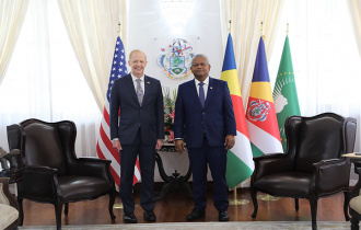 The new American Ambassador to Seychelles accredited
