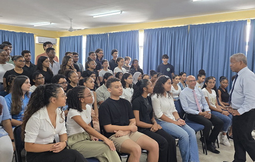 President Wavel Ramkalawan Inspires A-Level Students at Independent School