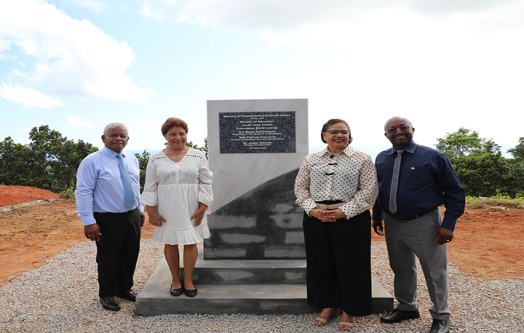 President Ramkalawan Attends Foundation Stone Laying Ceremony for Youth Hope Center at Bonne Espoire